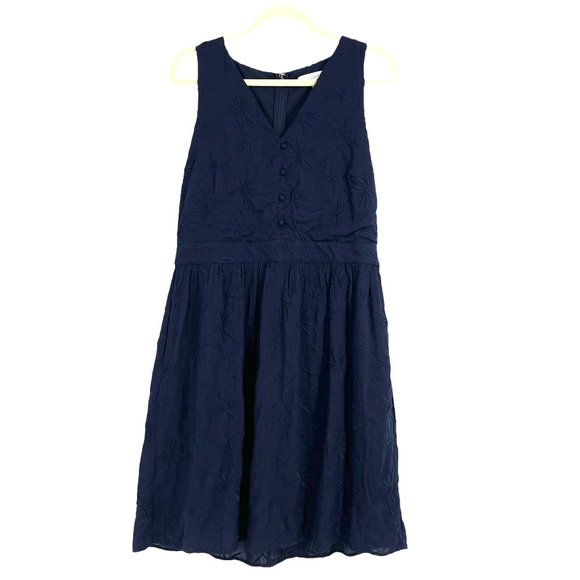 LOFT Dresses & Skirts - LOFT summer dress Navy sleeveless size 10